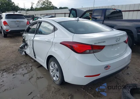 2016 Hyundai Elantra Se from USA, damaged, VIN 5NPDH4AE5GH719852